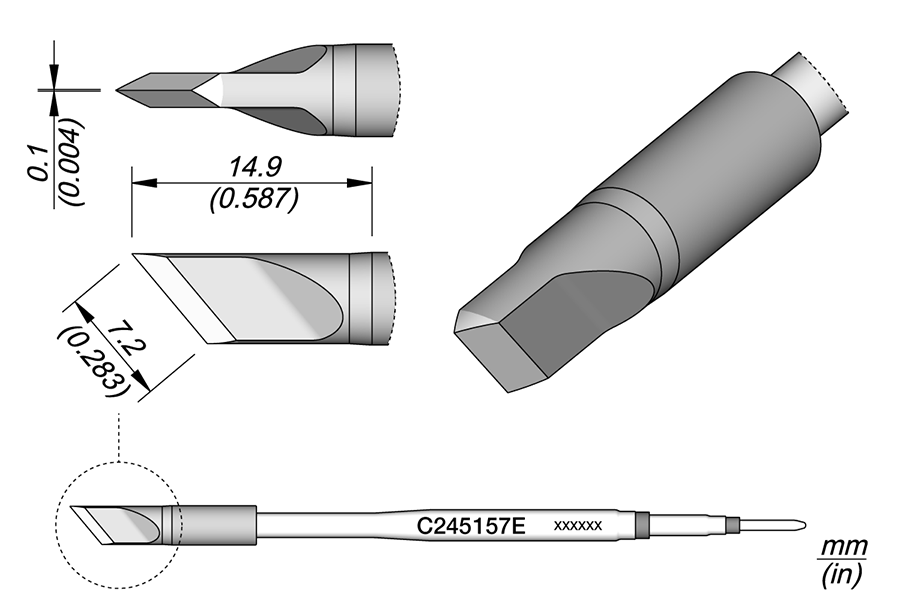 C245157E - Knife Cartridge 7.2 x 0.1